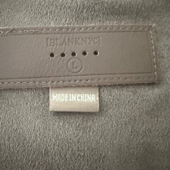 Blank NYC Asymmetrical Front Zip Suede-Like Jacket Large - Picture 4 of 11